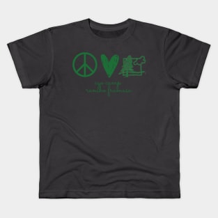 Peace, Love, Camp Kids T-Shirt